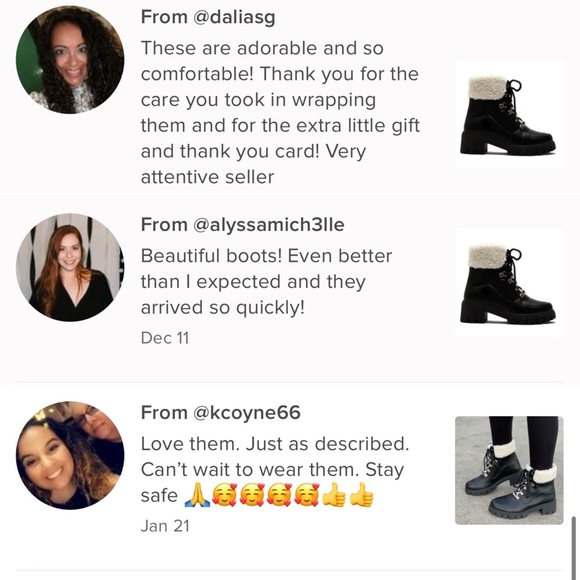 Black Lace-up Combat boot with faux fur ankle cuff - Picture 9 of 13